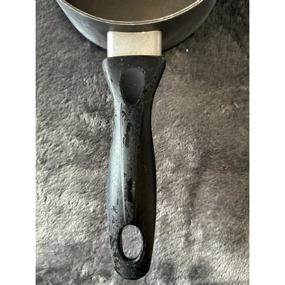 Tools of the Trade Cookright Hard Anodized 1QT Saucepan Black Nonstick Pot 21089